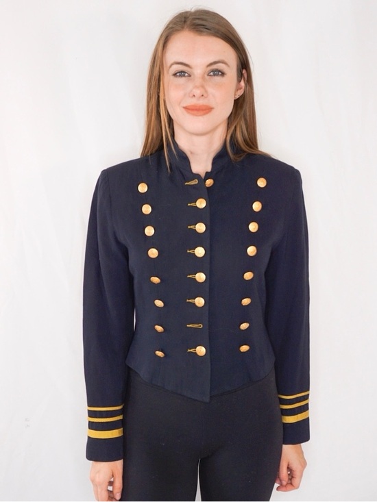 Karen Kane Jackets & Blazers - Karen Kane Vintage Military-Style Women's Jacket with Gold Buttons